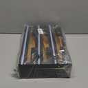 Allinside Magnetic Plastic Wrap Dispenser with Cutter, 3 in 1 Refrigerator Bamboo Wood Organizer for Tin Foil, Baking Paper, Wax Paper Holder Kitchen Storage Box Compatible with 12.9" Roll (3 Layer)