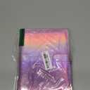 Reusable Sticker Book Collecting Album,A5 PU Sticker Collecting Book with Heart Label & Letter Label,Holographic Cover (Pink)