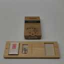 Foldable Cribbage Board Game Set - Travel Cribbage Board Includes Wooden Board with Storage, Metal Pegs, Deck of Cards, Instructions for 2-4 Players