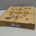 Large Wall Clock for Living Room Decor, Non Ticking Silent, Battery Operated Modern Vintage Wood Wall Clock Oversized Decorative Wall Clock for Bedroom Kitchen Farmhouse Office Decor (16inch, Antique Bronze Metal - Roman Numerals)