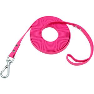 Long Dog Leash Waterproof Recall Training Lead Outdoor Long Line Great for Training, Beach, Play, Camping, or Backyard (5ft, pink)