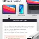 2 x USB C to SD Card Reader for iPhone 15, 104MB/s USB C 3.0 SD Card Adapter 2TB Capacity, Micro SD to Type C Adapter USB C Memory Card Reader for iPhone 15 Pro Max, MacBook, and More USB-C Devic