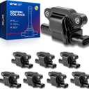 KAX Pack of 8 Ignition Coil Set for D503A,Fit for Chevy Cadillac GMC Pontiac 5.3L 6.0L V8 Engine - G8 Grand Prix H3 Silverado Tahoe Impala Yukon 12611424, UF413