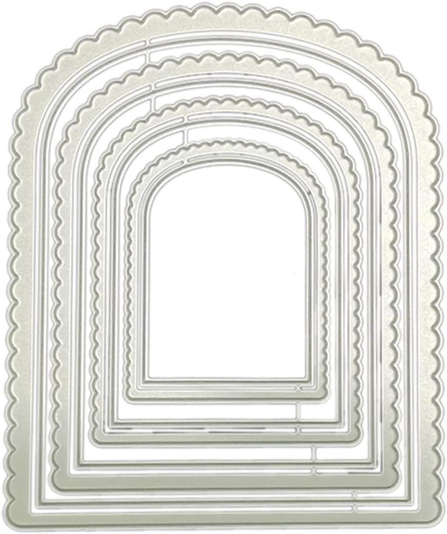 Nesting Arch Die Cuts Embossing Cutting Dies, for DIY Scrapbooking Photo Album Decorative Embossing Paper Dies for Card Making Templated Scrapbooking Die-Cuts
