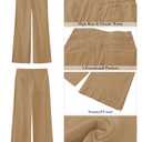 GRAPENT Women's Business Casual Jeans - Dressy & Casual, Size L (12, 14), Iced Coffee Color