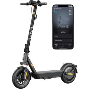 AOTOS Electric Scooter for Adults, 20 MPH, 44/28 Miles Range, 750W/650W Peak Motor, 12" Tubeless Tires, Suspension System, Foldable Commuter E Scooter with APP, Dual Brakes & Turn Signals, UL2272