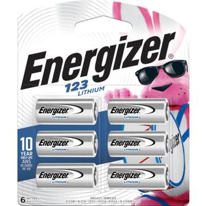 Energizer 123 Lithium Batteries (6 Pack), 3V Photo Batteries
Ready for smart home devices, 123 batteries to power cameras and flashlights, 3V batteries with long shelf life