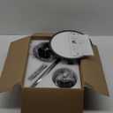 VONLUCE Ceiling Fans with Lights, 42 Inch Ceiling Fan and Remote, Full-spectrum LED Light, 3CCT, 6-Speeds Noiseless Reversible DC Motor, Modern Flush Mount Ceiling Fan for Farmhouse Bedroom Indoor (Black)