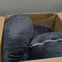 ALLOPERA Pregnancy Pillow, Full Body 57 Inch Maternity Pillow with Removable Washable Cover - Sleep Support for Legs, Back, Neck, Shoulder, HIPS, Belly for Pregnent Women, Black Grey Velvet Cover, X-Large