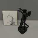 6th Anniversary Iron Sculpture Gift  Romantic Couple Statue for Her, Handcrafted Black Metal Decor  Wedding, Valentines, Birthday Keepsake  Includes Card