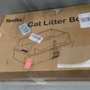 2 Pack XL Stainless Steel Litter Box with High Sides for Large Cat