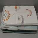 Infantino Foldable Soft Foam Play Mat, 57" Reversible Baby Mat for Tummy Time & Floor Play, Lightweight, Easy to Store, Wipeable, Rainbows