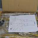 HAITRALGold Easel Stand for Sign, Adjustable Display Easel Stand with Chain Support,Heavy Duty Metal Easel for Wedding Sign,Art,Pictures,55" H Welcome Poster Stand Sign Holder Floor Dcor,2 Pack