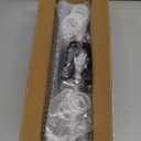 Black Curtain Rods for Windows 66 to 120" - 1" Heavy Duty Metal Rod for Drapes and Curtains,Drapery Rods with Adjustable Brackets for Living Room,Bedroom-Outdoor Curtain Rod for Patio Door