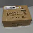 NURADA Flickering Flameless Candles: Built-in Star String Lights Battery Operated LED Pillar Candles with Remote and Timer Romantic Decorations for Wedding Party Christmas Halloween - Red 3 Pack (4-5-6 inches)