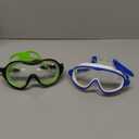 EverSport Kids Swim Goggles, Pack of 2 Swimming Goggles for Children Teens, Anti-Fog Anti-UV Youth Swim Glasses for Age4-16 (Lightblue & Green)