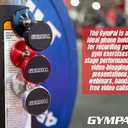 Magnetic Phone Mount Holder - Dual Magnetic Gym Phone Holder for Working Out Videos - Double Sided Strong Magnet with 360 Degree Rotation - Fits Any Smart Phone (Silver)