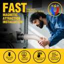 Magnetic Dust Collection Fittings for 4" Woodwork Shop Vacuums Dust Hose, One-to-Multi Quickly Connect and Interlock Dust Collector System w/1PK Mag Port Connector+3Set 4"Coupler