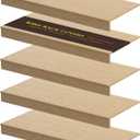 Wire Shelf Covers, 5Pcs 28"x16" Inch Shelf Covers for Wire Shelving, 0.39 Inch Thick (Not Wood), Moisture Resistant Wires Rack Cover with No Installation for Pantry, Closet, Kitchen