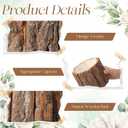 12 Pcs Wooden Vase for Centerpieces Wedding Flower Table Centerpieces Woodland Party Decor Rustic Farmhouse Bark Stump Buckets Vintage Planter Pots for Garden Baby Shower Window Home (Large)