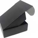 Black Cardboard Shipping Box 10 x 10 x 3.95 Inch Corrugated Packaging Storage Boxes 10 Pack (Inside Size: 9.3 x 9.8 x 3.8")