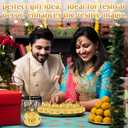 30 Pcs Return Gifts for Pooja Incense Holder Indian Return Gifts Lotus Flower Incense Burner Holder Sticks Cone Burner Ash Catcher with Lid for Pooja Indian Wedding Party Supplies(Golden)