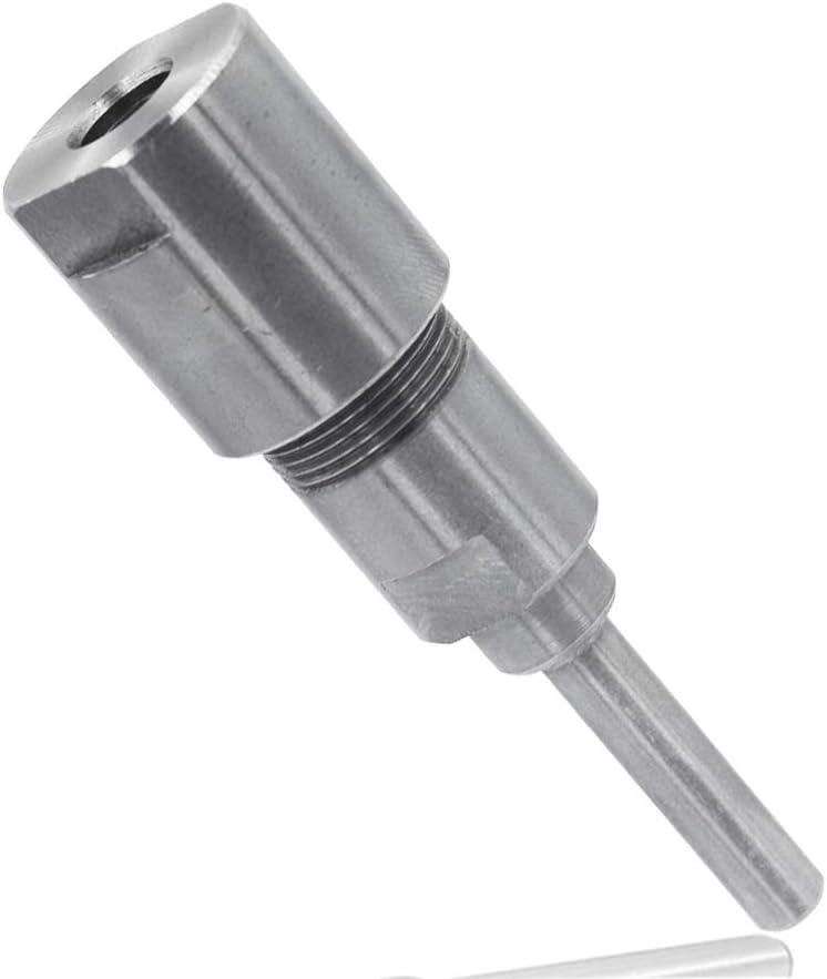 Yakamoz 1/4 Inch Shank Router Collet Extension Milling Cutter Bit Rod Chuck Extender Adapter Extends an Additional 2-1/4" for 1/4" Router Bits Only
