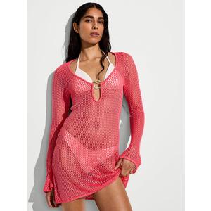 Pink Bathing Suit Cover Up L
