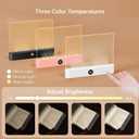 LED Book Light and Night Light 2 in 1, 3 Color Temperatures & Stepless Dimming, USB Rechargeable Reading Light with Timer for Night Reading (Pink)