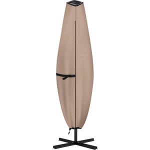 ULTCOVER Patio Parasol 600D Waterproof Clear Top Outdoor Umbrella Cover - Fits Solar Umbrella 8-11 Feet