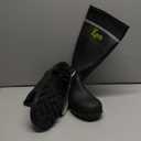 Kprm Men's Steel Toe Rain Boots PVC Rubber Boots Waterproof Fishing Boot Outdoor Non-Slip Work Boots, Size: 10