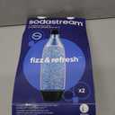 sodastream 1L Twin Pack Dishwasher Safe Slim Bottle (White)