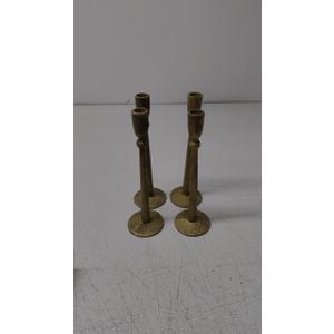 Antique Brass Iron Taper Candle Holder - Set of 4 Decorative Candle Stand, Candlestick Holder for Wedding, Dinning, Party
