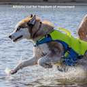 Kurgo Surf n' Turf Life Jacket, Yellow/ Blue, Extra Large