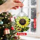 Sunflower Christmas Ornaments: Christmas Tree Ornaments, Holiday Decor for Flower Lover, Stocking Stuffers, Gift Ideas, Xmas Gifts & Gifts for Sunflower Plant Lover