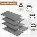Metal Queen Bed Slats Bunkie Board for Under Mattress Support with CoverHeavy Duty Replacement Bed Slats for Queen Size Bed Frame