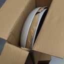 Gibson Elite Beckett 4Piece Ash White Dinner Bowl Set – Reactive Glaze Stoneware – Shallow Pasta Bowls – Round WideRim Design – Microwave & Dishwasher Safe