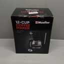 Mueller 12-Cup Drip Coffee Maker - Borosilicate Carafe, Auto-Off, Reusable Filter, Anti-Drip, Keep-Warm Function, Clear Water Level Window Coffee Machine, Kitchen Essentials & Accessories