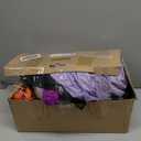 BLOWOUT FUN 8ft Length Halloween Inflatable Witch, Ghost, Frankenstein Baby, Black Cat with Pumpkin Decoration, LED Blow Up Lighted Clearance Decor Indoor Outdoor Holiday Art Decor Decorations