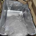 Stainless Steel Cat Litter Box,Jumbo XL Extra Large Mental Cat Litter Pan with High Sides Lid,Low Entry for Indoor Big Cats,Non Sticky,Easy to Clean,Anti-Urine Leakage