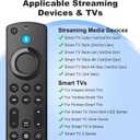 Replacement Voice Remote Control Compatible with All Fire Smart TV Stick(Lite,2nd gen,3rd gen,4K Max), Cube, Pioneer, Hisense, for Insignia Smart TV Stick with Voice Control