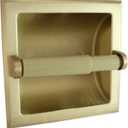 Wall Mounted Heavy Duty Recessed Toilet Paper Holder (Satin Brass)