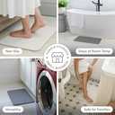 Dorai Home Bath Stone Mat 23.6"x15.4"  Luxury Diatomite Stone Mat, Quick-Dry, Non-Slip, Rain Sandstone