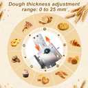 Folding Dough Sheeter Machine, Manual Stainless Steel Dough Roller Machine, 40.5"X22.8" New Pastry Roller for Commercial Home Bakery, Puff Pastry & Pizza