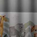 3Pcs Framed Safari Animals Canvas Wall Art elephant tiger giraffe Posters Prints Bohemian Rainbow elements Paintings Pictures wall decor for Nursery Baby Bedroom Decorations (12x16, color)