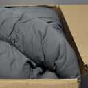 Modern Grey blanket combines lightweight breathable warmth 
