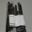 Tension Curtain Rod Black Tension Rod 2pcs Spring Curtain Rod Non Slip Tension Rods For Windows 28 to 48 Inch No Drilling Adjustable Tension Rods of Curtain Window Closet Kitchen Wardrobe