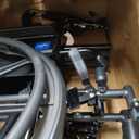 Medline Lightweight Wheelchair for Adults With Swing-Back, Desk-Length Arms, Elevating Leg Rests; 16"W x 16"D Seat