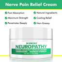 Neuropathy Nerve Pain Relief Cream with Cooling Effect, Maximum Strength for Feet, Hands, Legs, Muscles, Joints, Waist Includes Arnica, Vitamin B6, Aloe Vera, Fast Absorption, Mild & All Natural