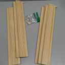 Wooden Mahjong Racks with Pushers, 17.4 inch Set of 4 Mahjong Rack Wood for American Mahjong, Mahjong All-in-One Tile Rack & Pusher, Mahjong Rack and Pusher Combo